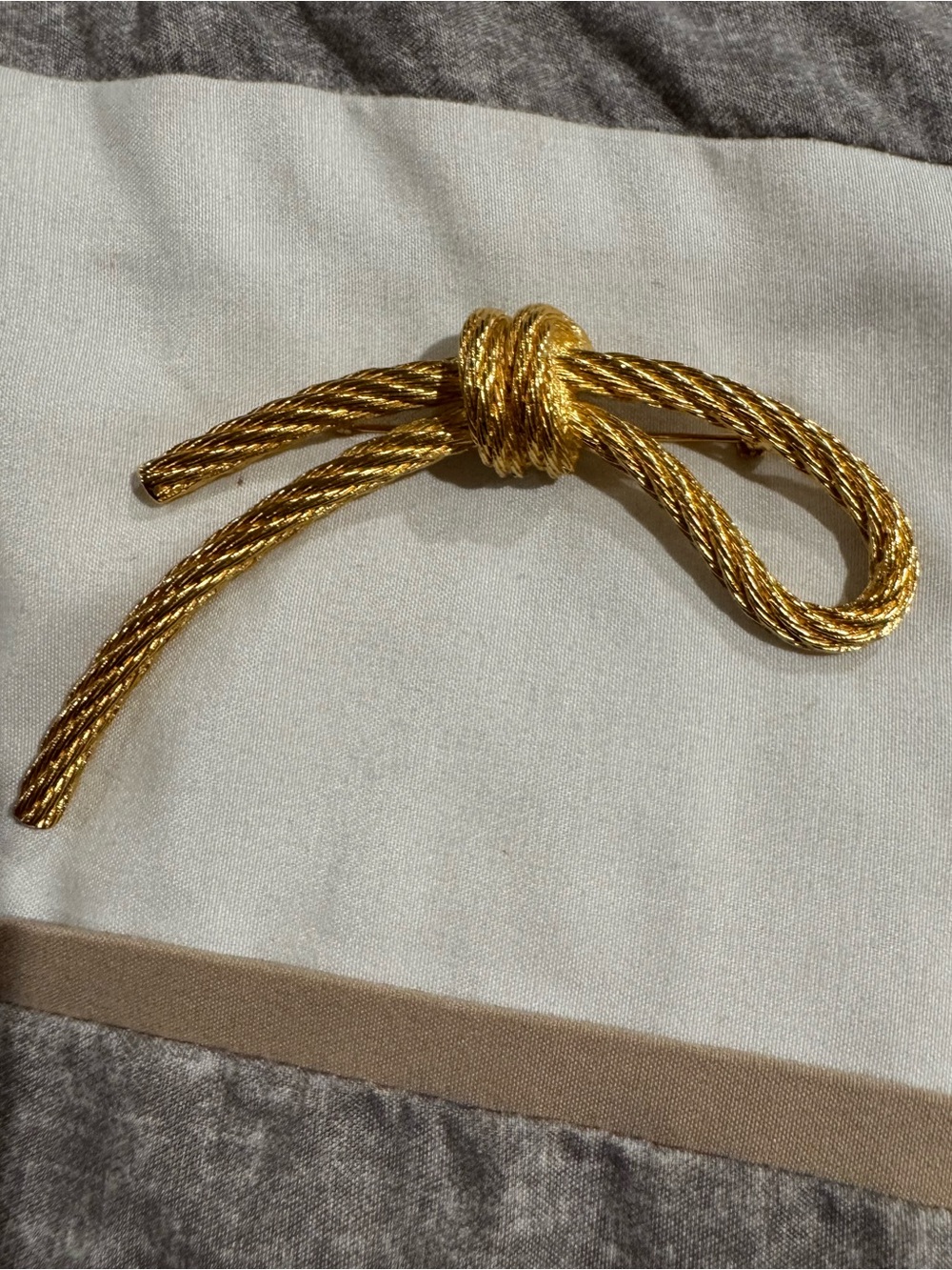 Vintage Christian Dior Rope Brooch
